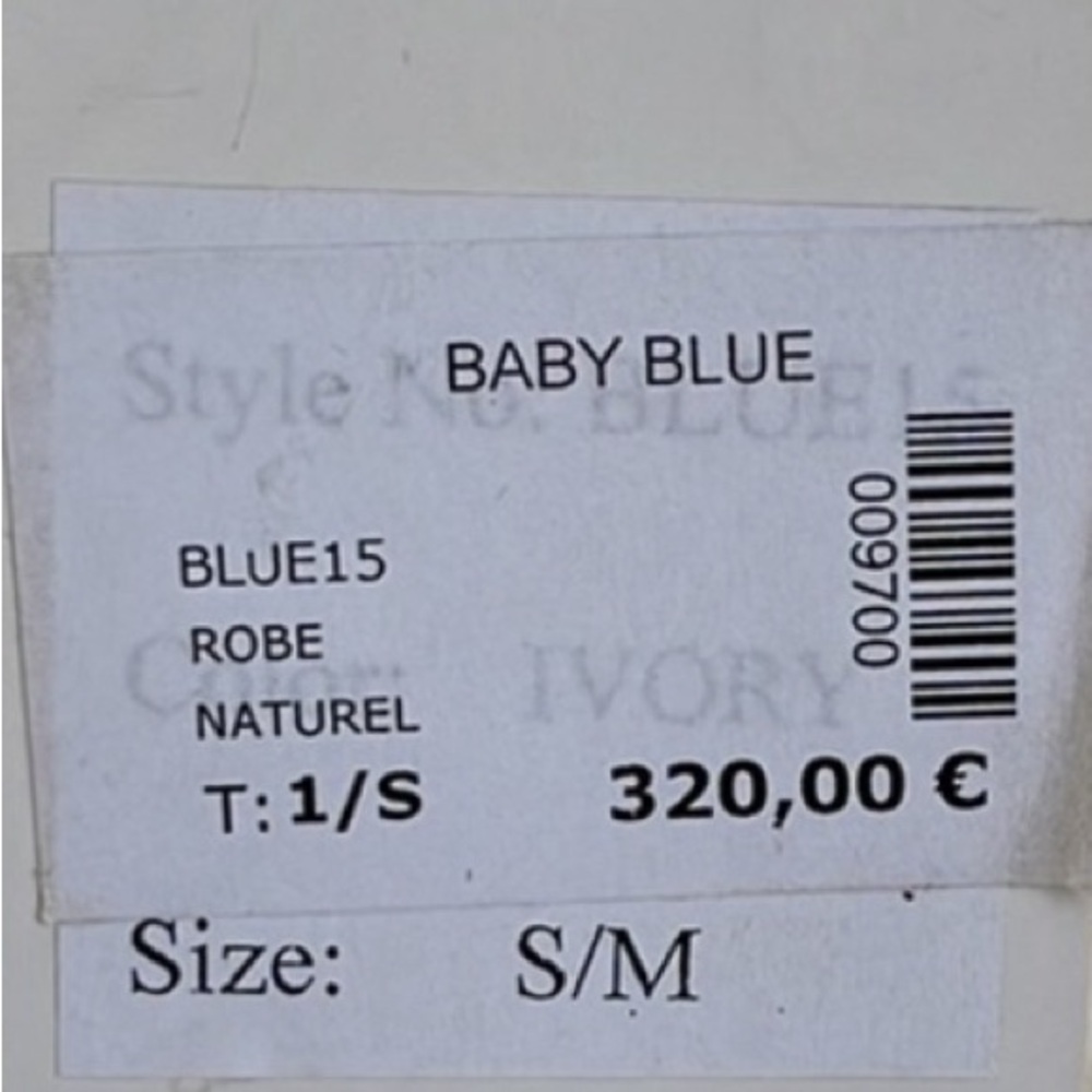 Blue (French brand) S/M gray sheer cotton embroidery dress 3/4 sleeve NWT beauty - Picture 10 of 10